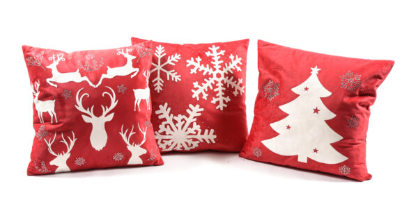 CUSCINO CHRISTMAS IN RED 45*45