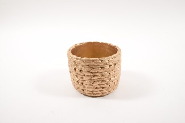 VASO CEMENTO ORO GRANDE 15*12C