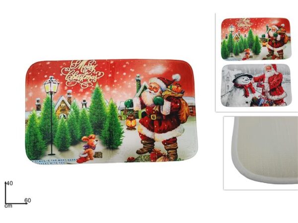 TAPPETO MIC/FIBRA 40X60CM XMAS